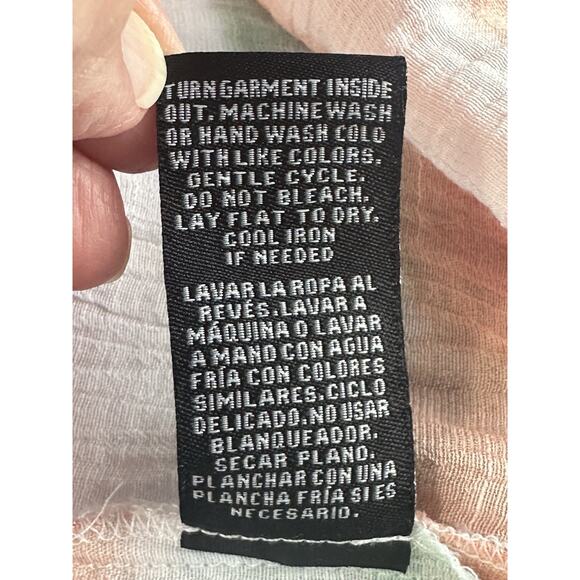 Zac & Rachel Woman 3X Pastel Colorful Bell Sleeve Blouse Peasant Boho Whimsy - Picture 10 of 12